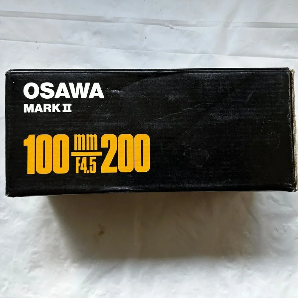 OSAWA Mark II 100mm 200mm F4.5 Pre owned in Box w/hood MF